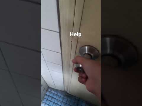 help how do i get out of the bathroom, its stuck