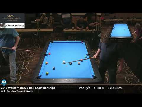Poolly's vs EYO Cues - Gold Teams Finals - 2019 Western BCA 8-Ball Championship