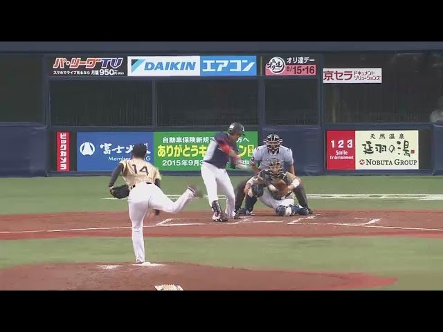 【3回表】ライオンズ・脇谷先制タイムリー!! 決め球フォーク捉えた!! 2015/8/9 Bs-L
