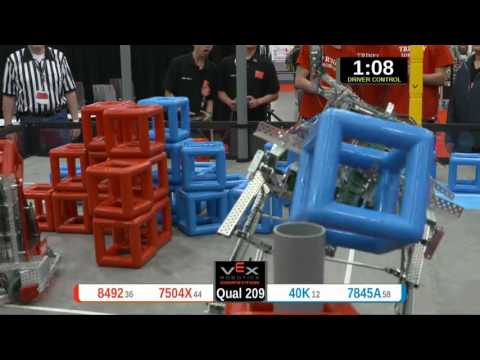2015 VRC Sci Q209 - 8492 7504X vs 40K 7845A - 55 to 68 - VEX Worlds 2015 - Science Division
