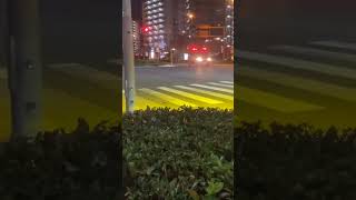 救助活動現場に指揮隊緊急走行