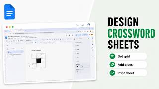 How to Create a Printable Crossword Puzzle in Google Docs