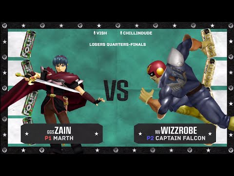 FOUR LOKO FIGHT NIGHT Zain (Marth) Vs Wizzrobe (C.Falcon) Losers quarters Finals