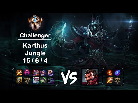 [4K] KR Challenger Jungle Karthus vs Graves Ep.1185