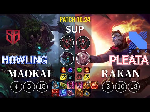 SB Howling Maokai vs DRX Pleata Rakan Sup - KR Patch 10.24