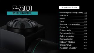 Video 3 of Product Fujiflm Projector Z5000