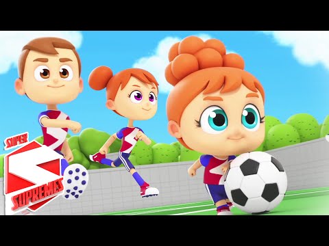 The Soccer Song | Football Song | Nursery Rhymes and Baby Songs with Super Supremes