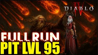 Lvl 95 Full Pit Run – Diablo 4 Meteor Sorcerer Action Grind!