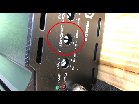 HOW IMPORTANT SUBSONIC SETTING IS ON YOUR AMPLIFIER?