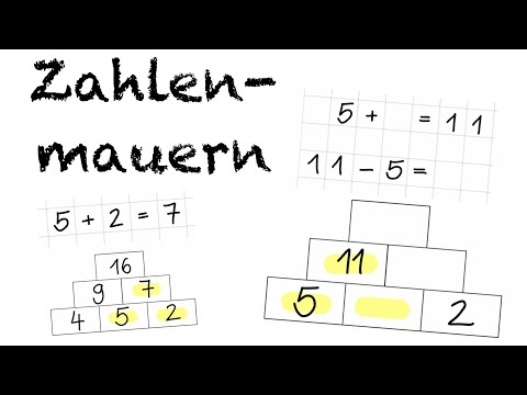 Zahlenmauern Klasse 1 || Addition und Subtraktion || Produktives Üben