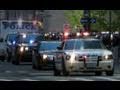 Secret Service Suburban And NYPD Vehicles In New York For President Obama