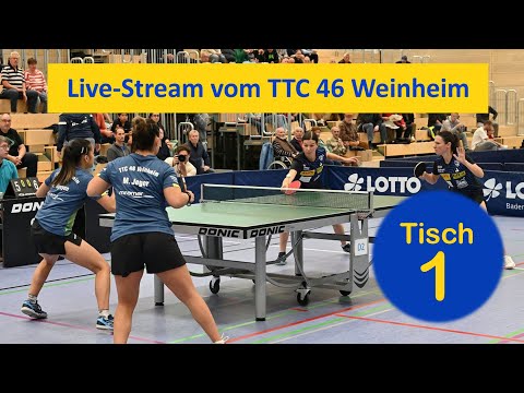 TTC 46 Weinheim gg. TTG Bingen/Münster-Sarmsheim (1. BL) am 16.11.2025 - Tisch 1