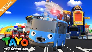 Download lagu 'RESCUE TAYO' Cartoon MV 🚒 New Rescue Team Song 🚑 Rescue Squad Theme Song l Tayo the Little Bus mp3