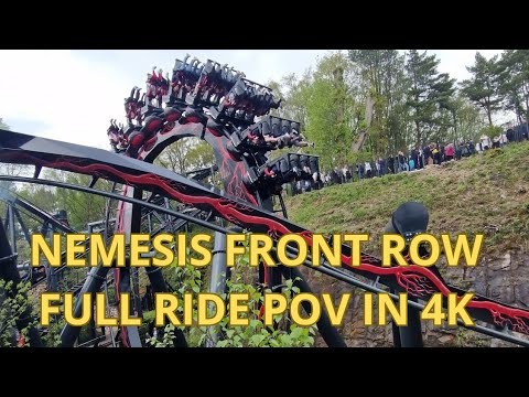 Nemesis Reborn FRONT seat full on ride POV in [4K UHD] - alton towers
