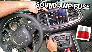 DODGE CHALLENGER SOUND AMPLIFIER FUSE LOCATION REPLACEMENT