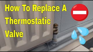 How To Change A TRV Radiator Valve In Two Minutes Without Draining Down The Heating