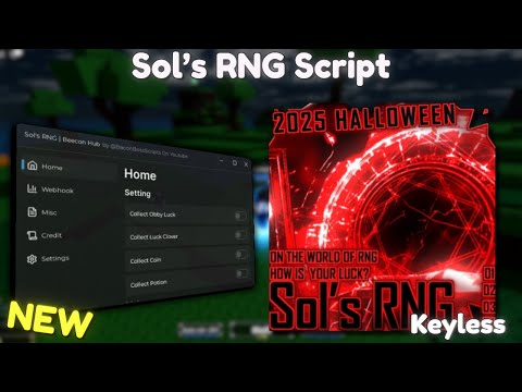 *NEW* Sol's RNG Script [ Pastebin 2025 ] Keyless