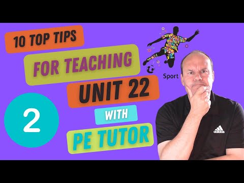 Level 3 BTEC Sport: Top Ten Tips For Teaching Unit 22 - Number 2