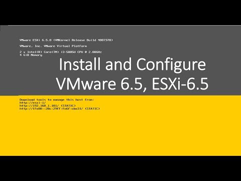 vSphere 6.5 How to install and configure VMware ESXi 6.5