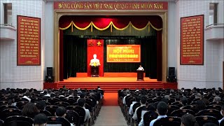 Hội nghị quán triệt, triển khai Đề án Nâng cao chất lượng và hiệu quả công tác dân vận trên địa bàn tỉnh Ninh Bình và tập huấn, bồi dưỡng nghiệp vụ công tác xây dựng Đảng.