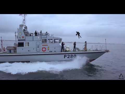 Gravity Industries: Royal Navy Trials - P280 Dasher Jet Suit Landing