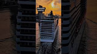 MSC PRE ZIOSA cruzeiro navio  22/03/26 Santos Argentina Uruguai @cruzeiros2025 #maior #shorts