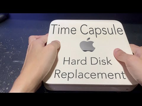 how to take out the hard drive of Time Capsule