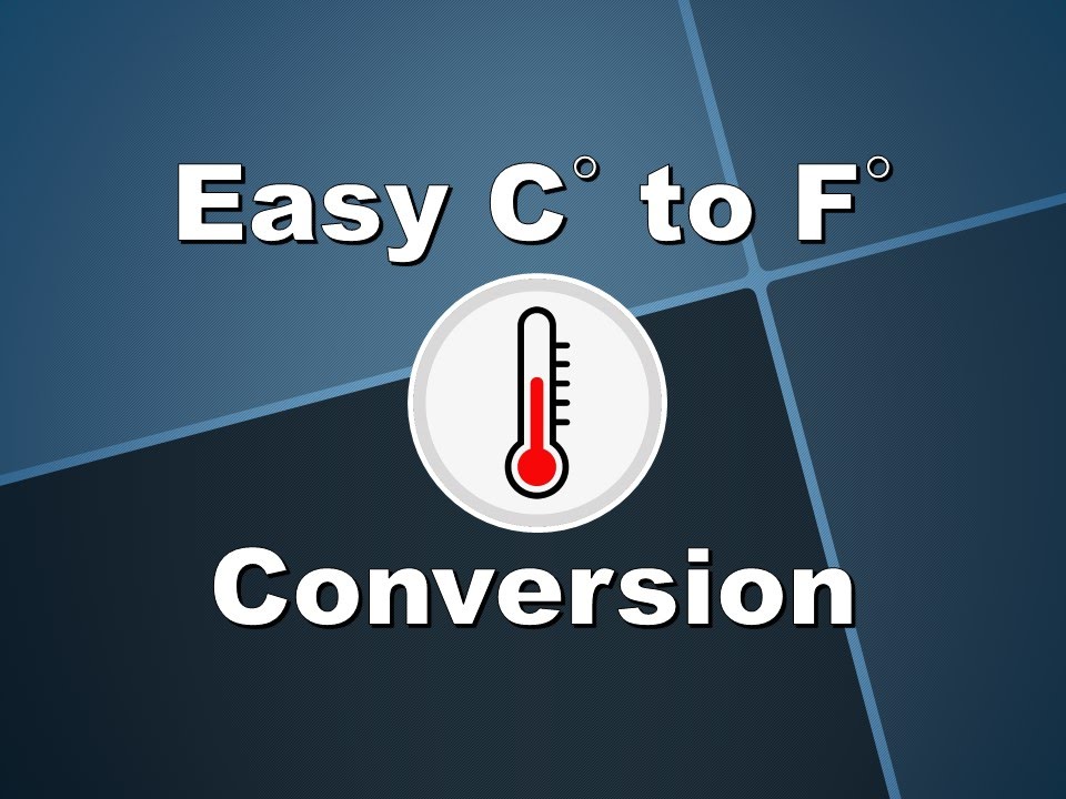 Easy Celsius to Fahrenheit Conversation - No Calculator Required