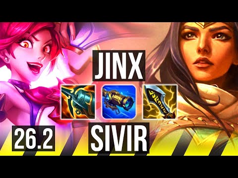 JINX & Lulu vs SIVIR & Sona (ADC) | 88K damage | EUW Master | 26.2