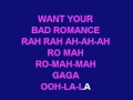 Bad Romance - Karaoke 