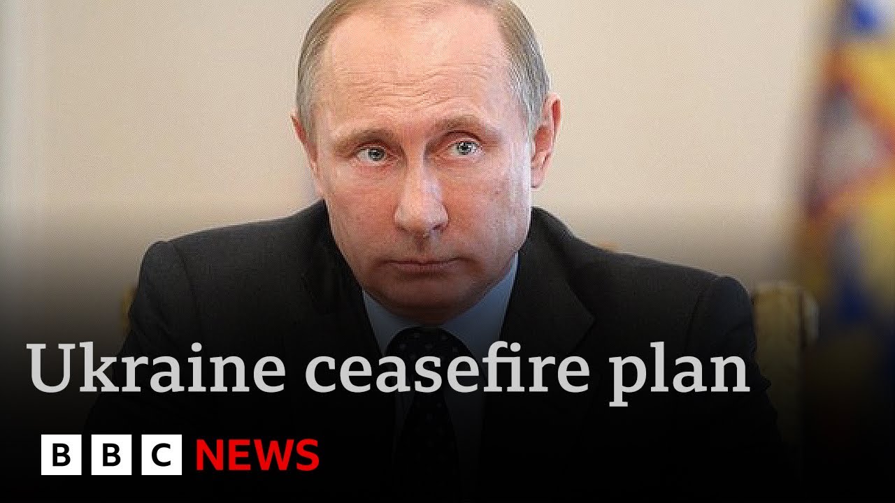 Putin casts doubt on Ukraine ceasefire plan with string of conditions | BBC News
