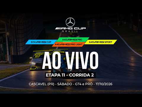 🔴 AMG CUP BRASIL | Corridas 2 | 11ª Etapa 2026 | Cascavel (PR)