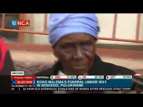 Koko Malema's funeral underway
