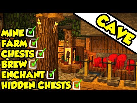 ULTIMATE Cave House Survival Base - Tutorial