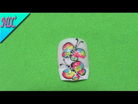 Decoración de uñas Mariposas De Colores fácil de hacer –  Butterfly Nail Art – NLC