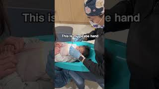 When a calm baby gets a little surprise 😭 [Pediatric Dentist]