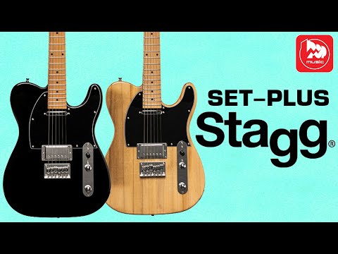 фото электрогитара stagg set-plus nat 0