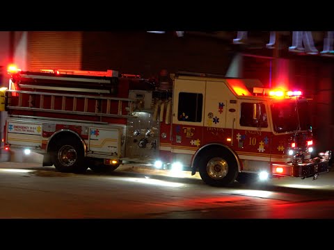 Trenton Fire Department Engine 10 & Rescue 1 Responding
