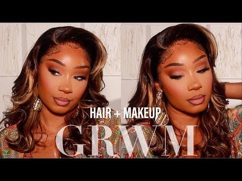 Ombre 4 highlight 27 Blonde Color HD Lace Front Wigs Deep Wave 180% Remy Human Hair Wigs Pre Plucked Frontal Wig