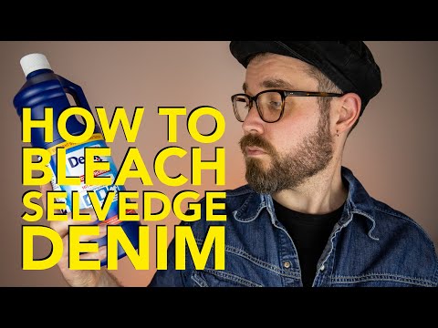 How To Bleach Selvedge Denim for Perfect Faded Jeans!