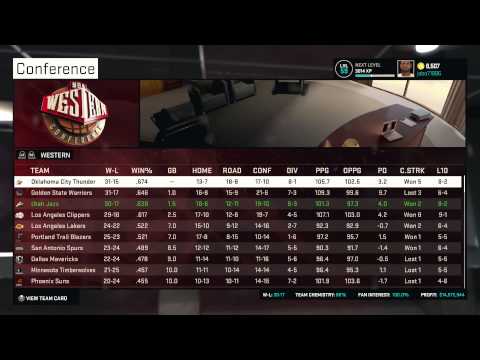 NBA 2K15 PS4 Jazz MyGM Ep. 26 - Mid-Season Report