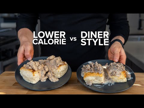 Can you make lower calorie Sausage Gravy & Biscuits that still taste good?