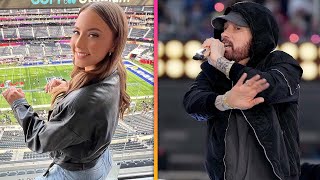 Eminem&#39;s Daughter Hailie Jade Is His PROUDEST Fan at Super Bowl LVI