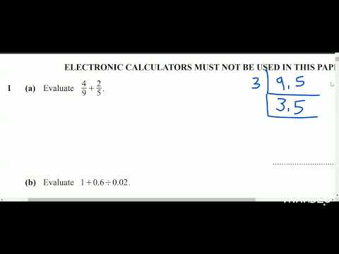 Cambridge O'Level Mathematics Past Paper 2019 May/June Paper 1 Question 1 a)