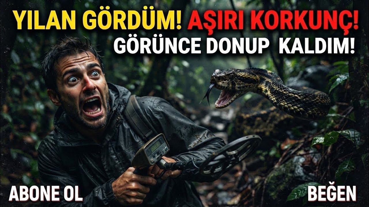 ​METAL DEDEKTÖRÜYLE ARAMA YAPARKEN KARŞIMA ÇIKAN DEHŞET! | Yılan Gördüm, Donakaldım! #metaldetecting