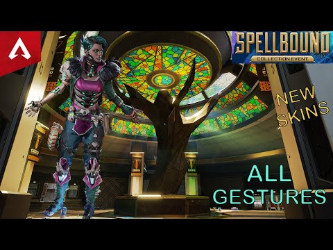 New Legendary Skin for Mad Maggie (Necro-Smasher), All Gestures. [Apex Legends - Highlight - Jan.23]