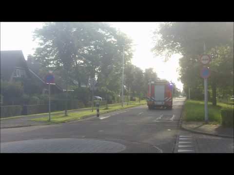 Brandweer PRIO 1 & Ambulance 08-114 A1 Linnaeuslaan Culemborg + A1 naar ZKH