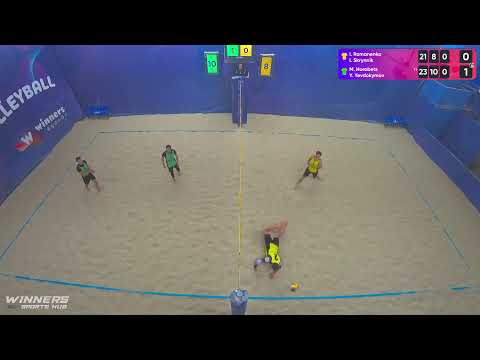 19:15 I. Romanenko / I. Skrynnik - M. Horobets / Y. Yevdokymov 12.11.2022 | Winners Beach Volleyball