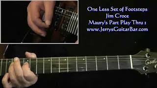 Jim Croce One Less Set Of Footsteps | Lead Guitar Play Thru