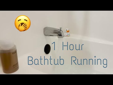 1 Hour Bathtub Filling then Loop / Soothing Sounds for Sleep 😴